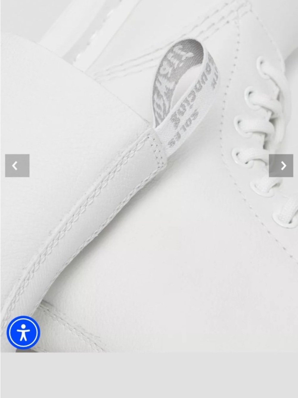 Dr. Martens White Lace-Up Leather Boots - Picture 2 of 7